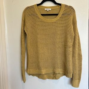 Madewell Mustard / Yellow loose knit sweater